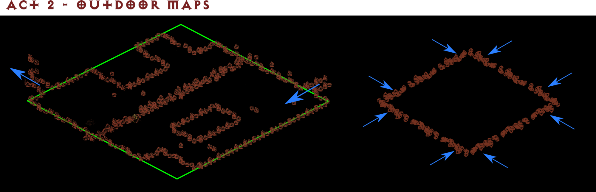 Outdoor Maps Act II, Know your Square pathfinding diagram