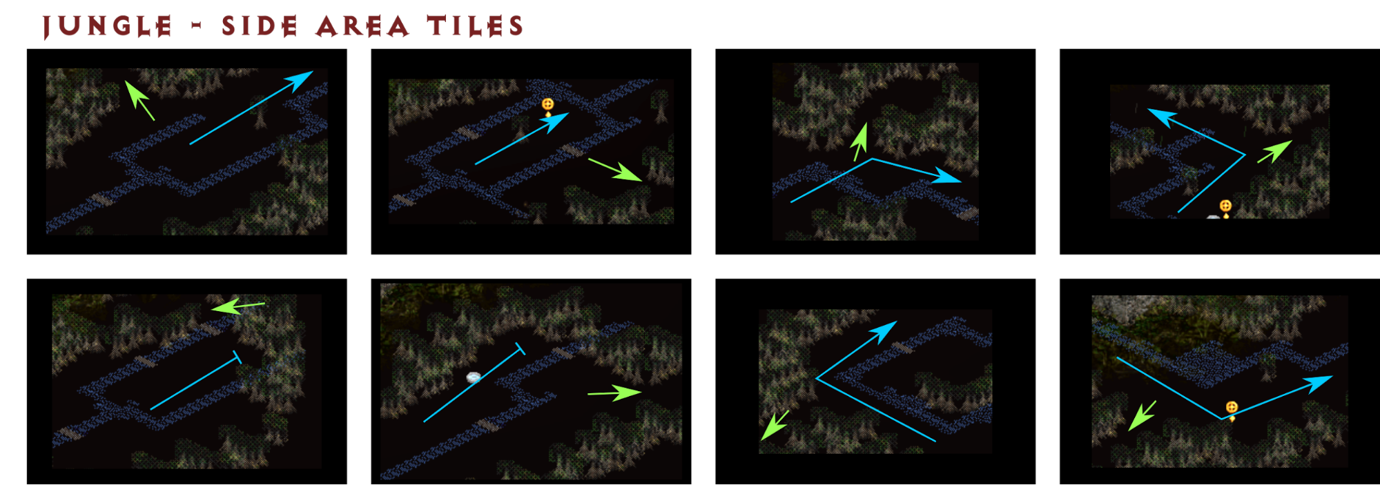 Outdoor Maps Act III, Read the River pathfinding diagram