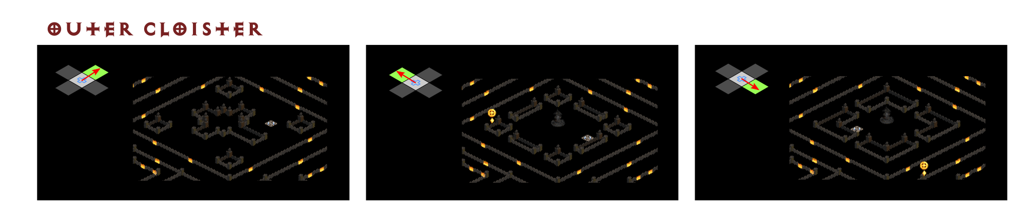 Outer Cloister pathfinding diagram
