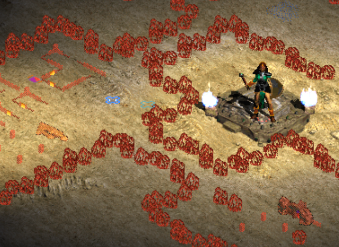 Lost City pathfinding diagram