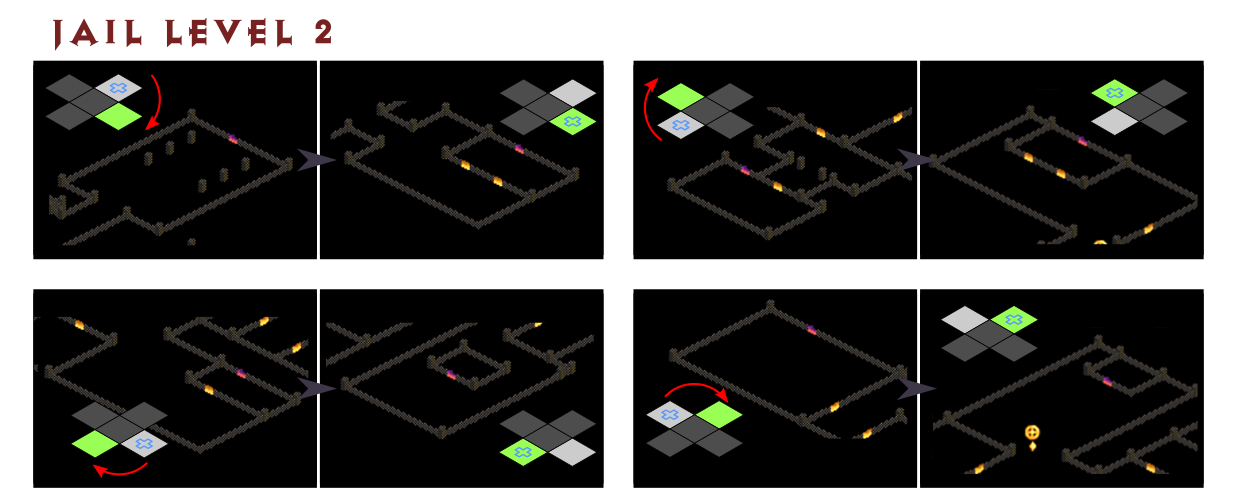 Jail Level 3 pathfinding diagram